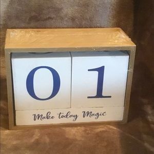 Wooden Calendar large numbers